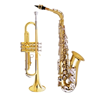 saxophone and cornet